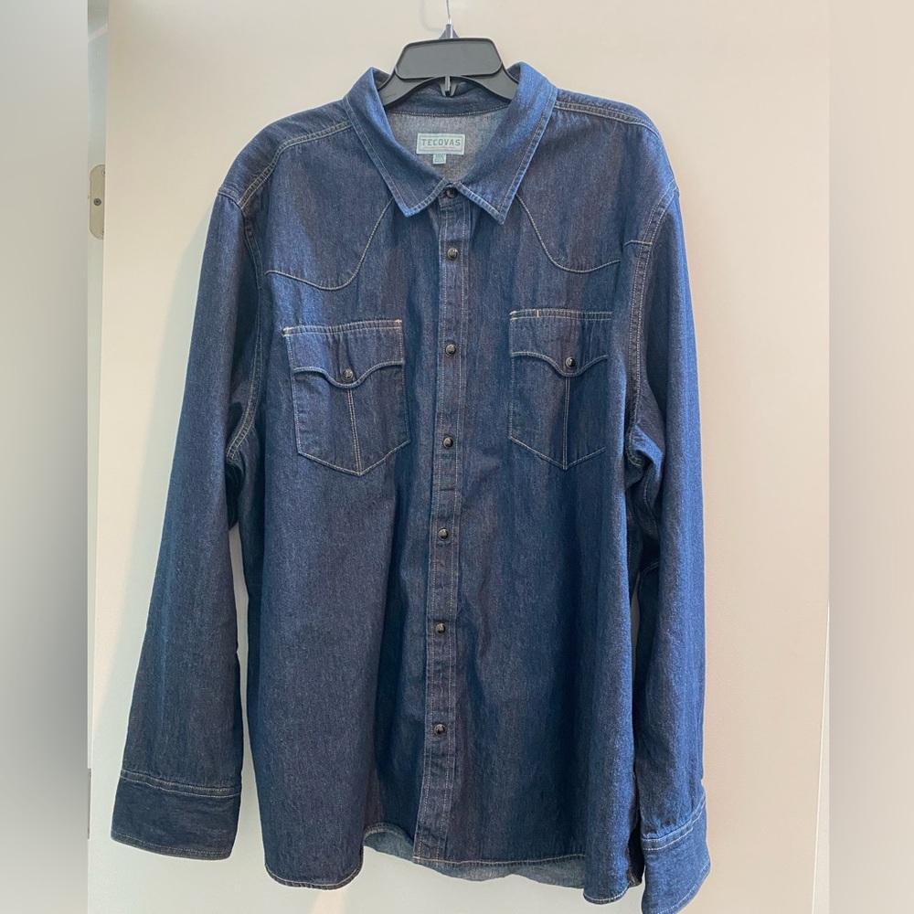 3XL Tecovas Men's Pearl-snap shirt